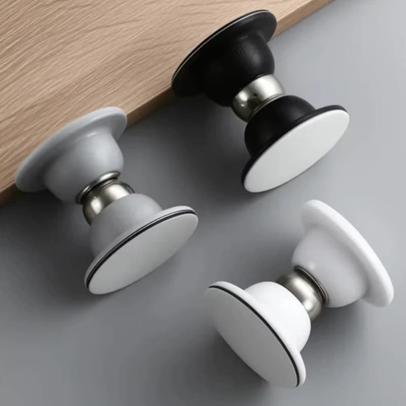 Fermaporta Magnetico Potente Corto Anticollisione Antivento in Silicone, Fermaporta Domestico Silenzioso Senza Foratura