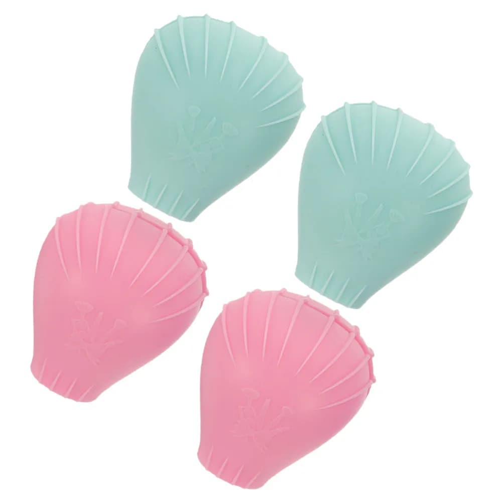 Set di 4 Coperture Protettive in Silicone per Pennelli da Trucco, Organizzatore Antipolvere, Custodia da Viaggio per Pennelli per Donne e Ragazze