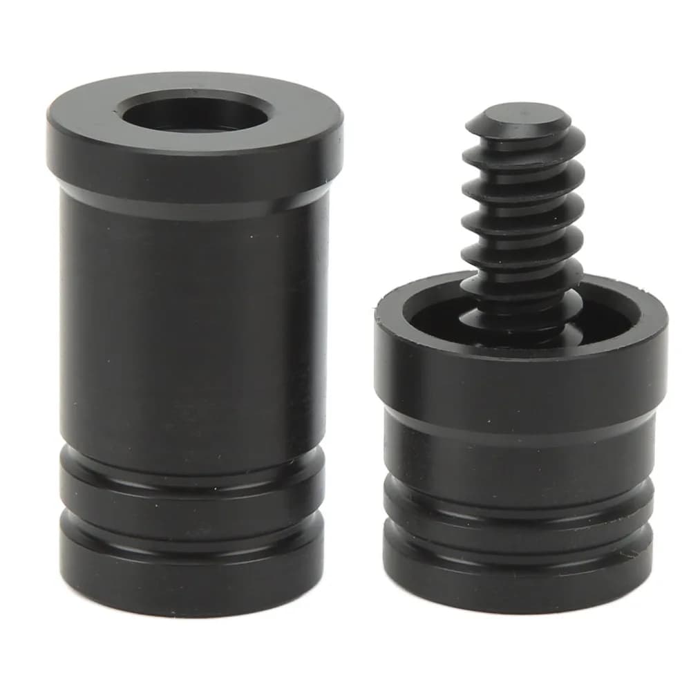 2pcs Plastic Billiard Cue Joint Protectors 3/8x10 Thread Thread Teeth Pool Cue Stick End Caps Black for 3/8x10 Thread