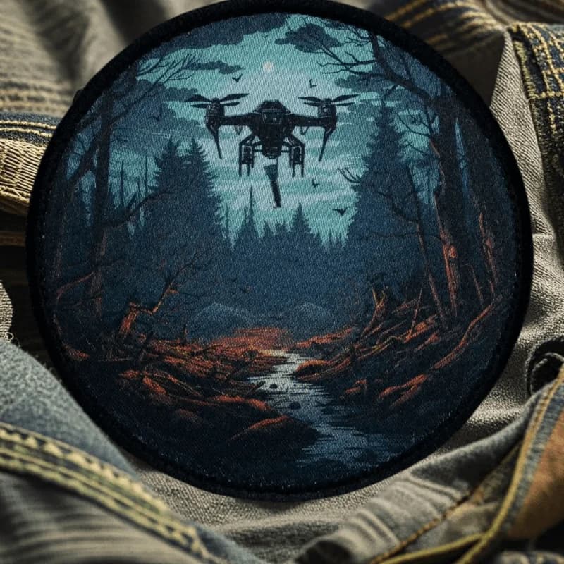 Patch per avventure drone divertente FPV con stampa di carote Toppe con gancio e anello sui vestiti Adesivi per zaino con distintivo morale militare