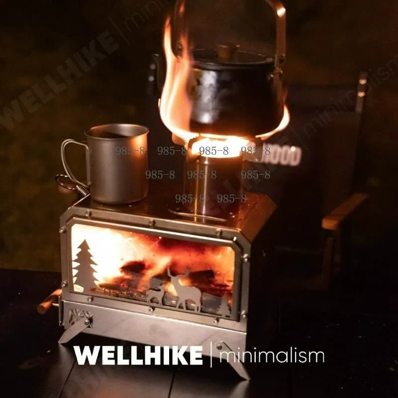 Multi-Fuel Tabletop Portable Camp Stove Ideal Equipment For Outdoor Picnic Cooking Use
