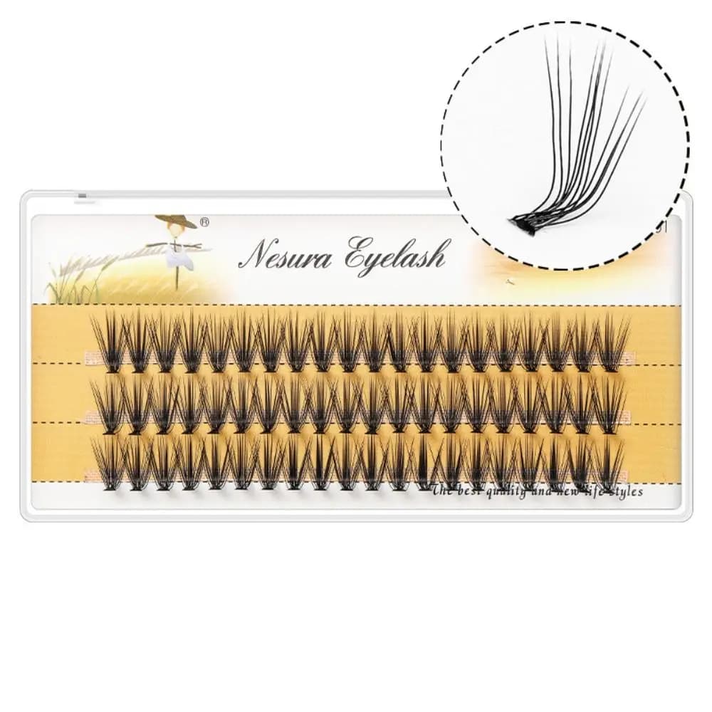 Tools for Make-up, Faux Eyelashes Curve L 8-15mm, Individual Eyelashes 10D/20D, Natural and Voluminous for Women