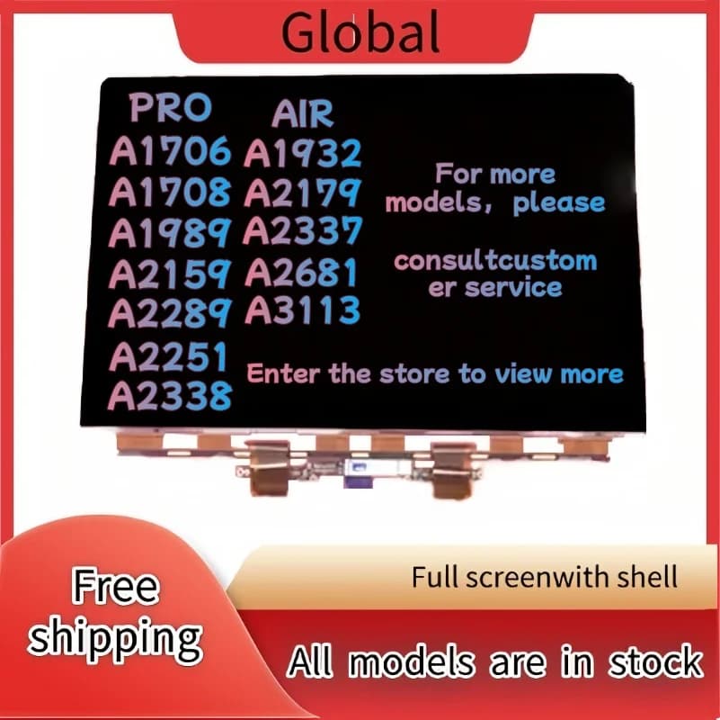 Brand Retina LCD Screen Display Replacement For MacBook Air Pro A2681 A3113 A2338 A2337 A2179 A1989 A1932 A1706