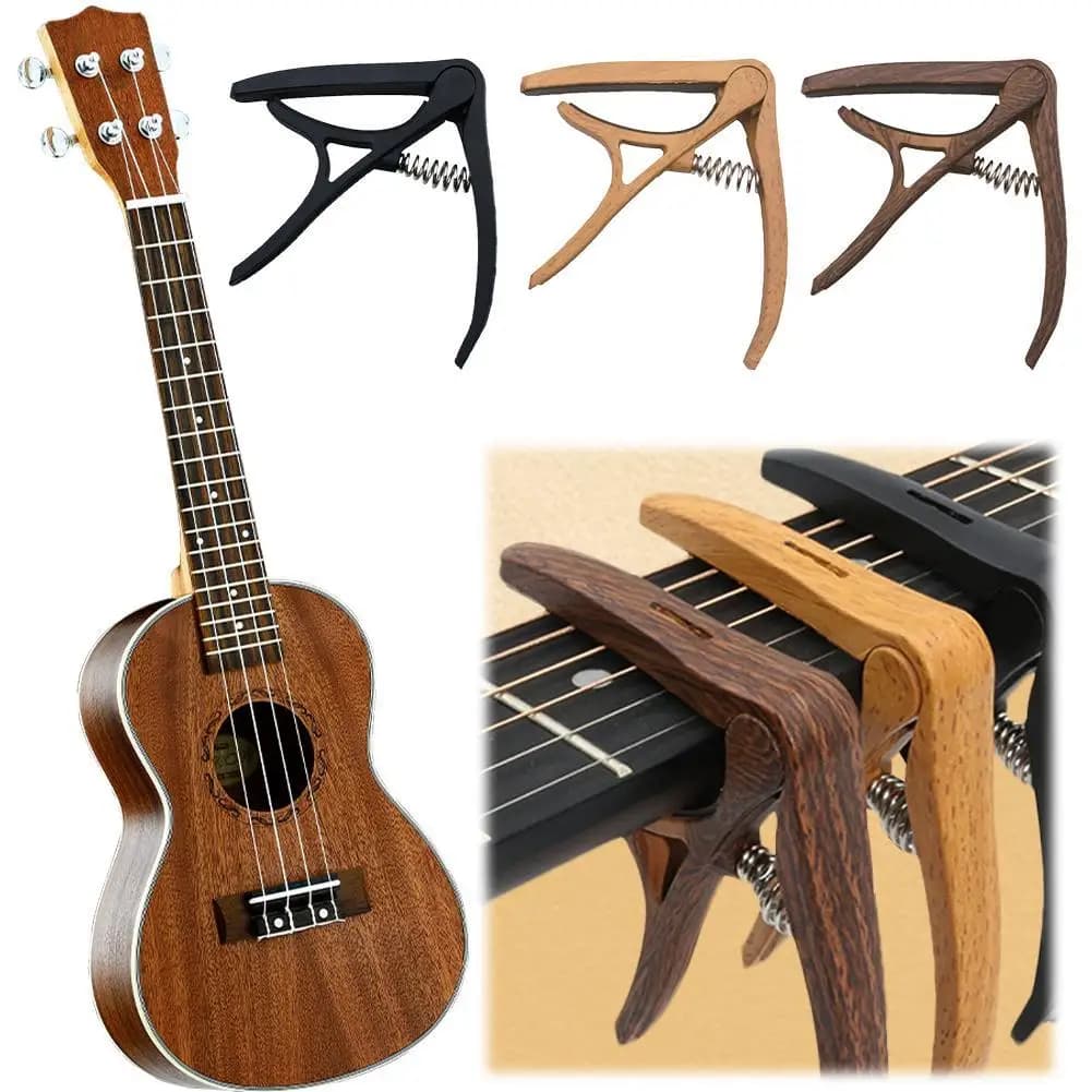 Capotasto per chitarra in nylon con 6 plettri per parti di chitarra elettrica classica acustica Accessori Capotasto per chitarra con chiave a morsetto a cambio rapido
