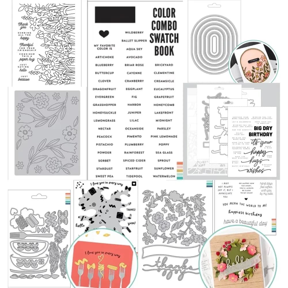 Fustelle in metallo Lotsa Pasta e Petal Path 2026 per scrapbooking fai da te, creazioni artigianali, modelli per album fotografici, decorazioni fatte a mano