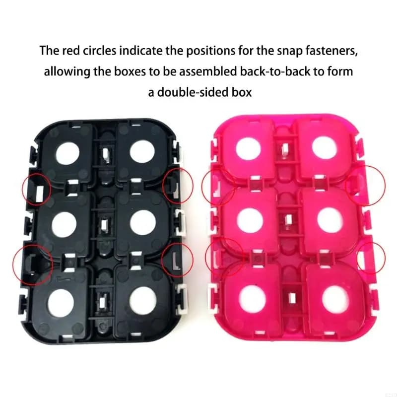 6 Fishhook Holder ABS Construction Compacts Tackle Box Storage