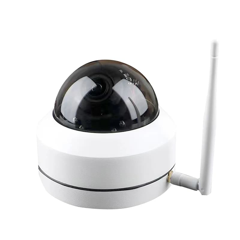 Sistema di telecamere di sicurezza a cupola con rilevamento del movimento audio bidirezionale Telecamera dome PTZ Wifi da 5 MP