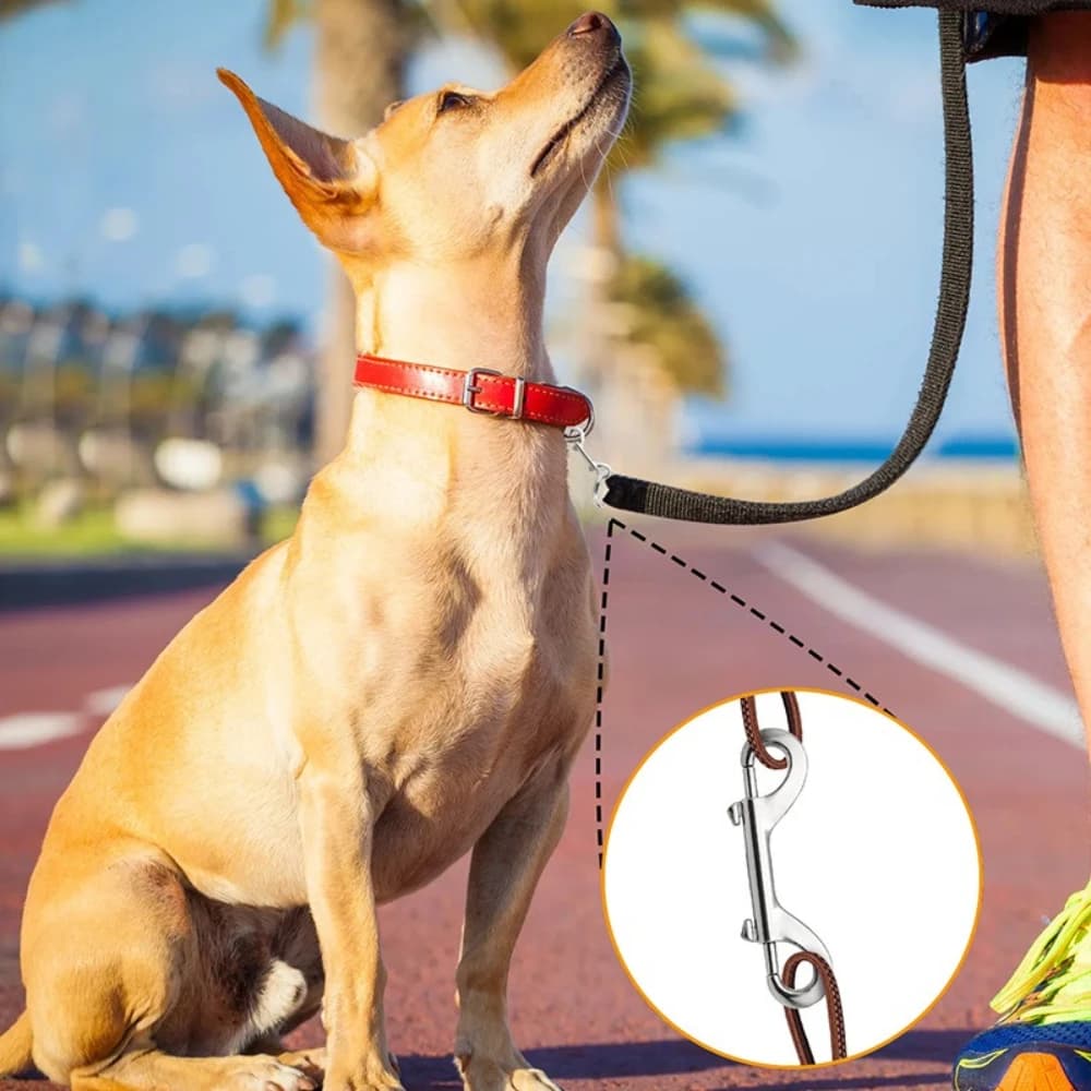 Heavy‑Duty Stainless Steel Bolt Snap Hooks Double Ended Clips Scuba Diving Hardware for Dog Leash Key Chain Horse Tack Supplies