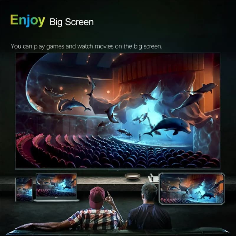 FULL-Q2 HD Smart TV Box Set-Top Network Box for Android TV 14 Wifi 4K Mirror reader screen Plug EU