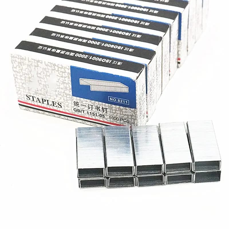 Graffette Standard, lunghezza 30mm, capacità 25 fogli, circa 900 Per scatola, Mini graffette NO.12 24/6 adatte a cucitrici Standard-argento