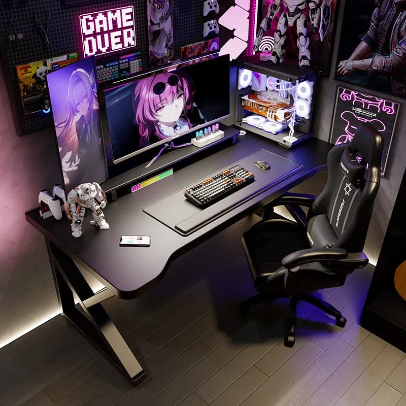 Gaming Ergonomic Desk Minimalist Home Office Study Bedroom Gaming Desk Laptop Desk Standing Desk Study Table Mesa Gamer