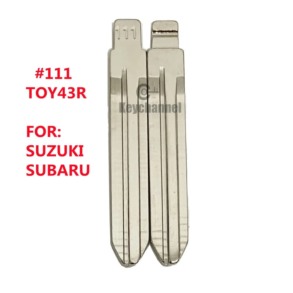 10 PZ/LOTTO TOY43R Lama Chiave Auto # 111 KD Flip Remote Blank per KD KEYDIY Xhorse per Suzuki Great Wall Subaru Forester Impreza Key