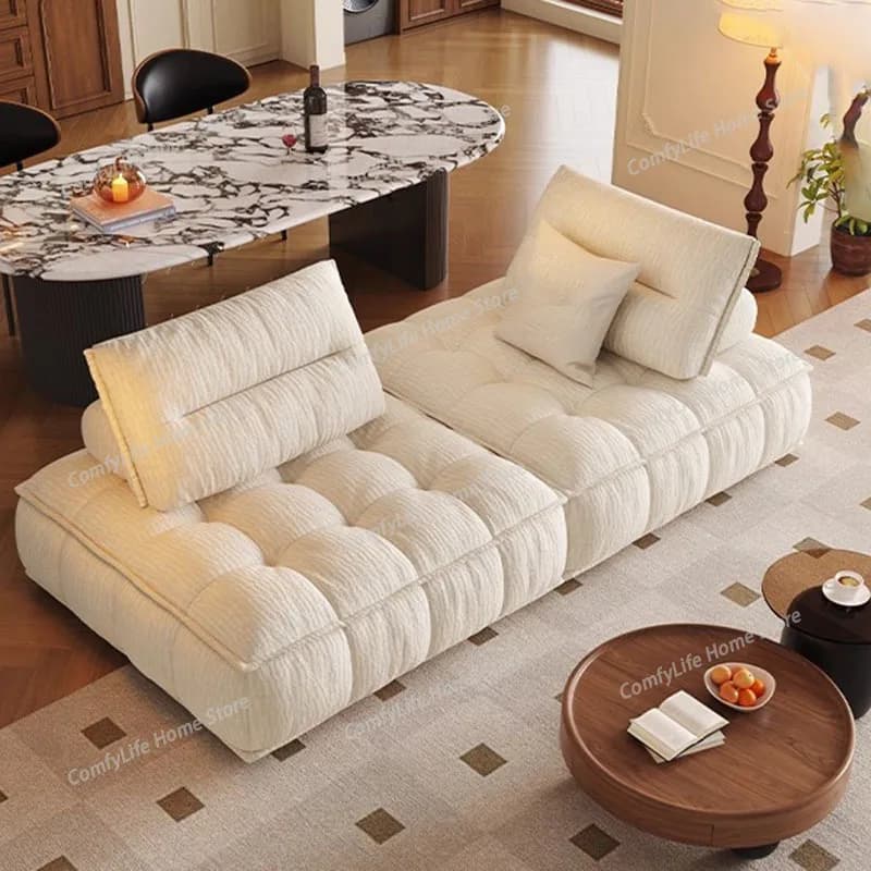 Divani di Design Bianchi per Soggiorno, Divanetto per Camera da Letto, Divani di Lusso da Terra per Soggiorno, Divano Letto per Umani e Animali Domestici, Divano, Mobili per Biblioteca