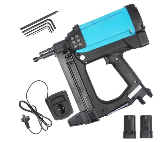 Per GSR40 Pistola sparachiodi pneumatica Batteria al litio Pistola sparachiodi a gas Acciaio Cucitrice ad aria Utensili pneumatici per telaio e bagagliaio 110-220V