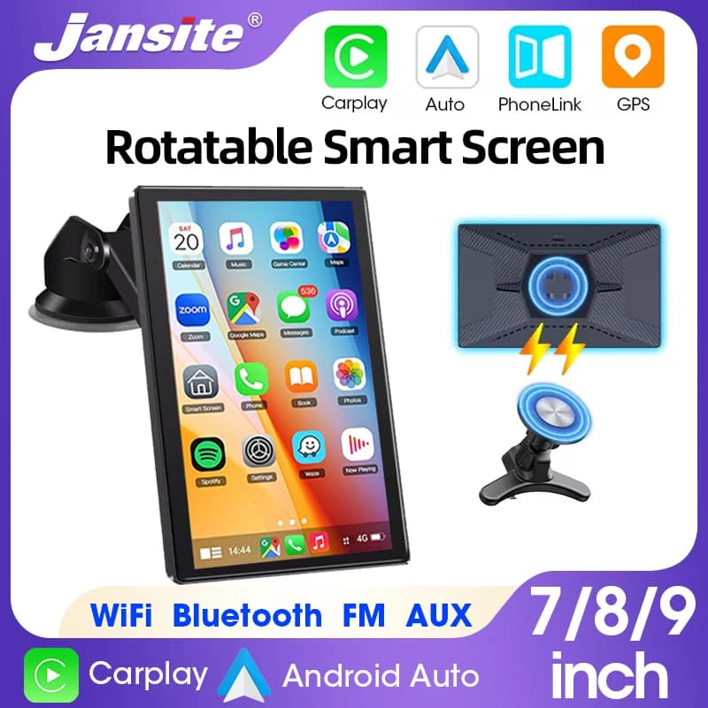 7/8/9 '' Support Wireless Carplay Android Auto Orientation and Portrait Mirror for Auto Radio Video Multimedia Screen Universal