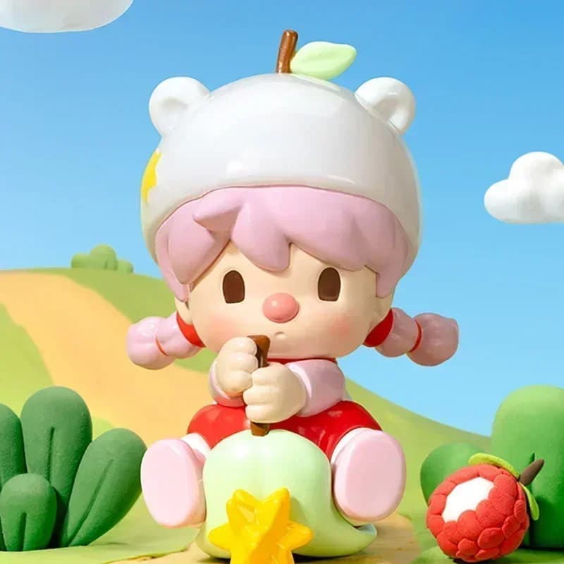 POP MART Sweet Bean Fruit World Adventure Series Kawaii Anime Action Figure Blind Box - Surprise Mystery Dolls Toy