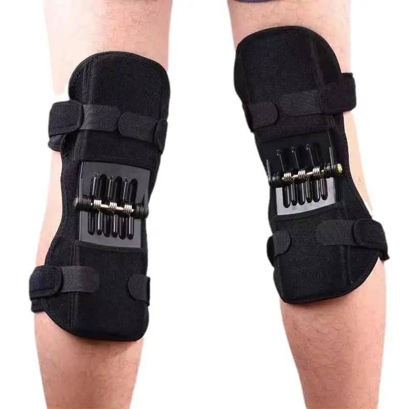 NUOVO Booster per l'articolazione del ginocchio Protezione per l'alpinismo Sport Supporto per anziani Fitness Camminata Arrampicata Pavimento Protezione per il ginocchio rotuleo