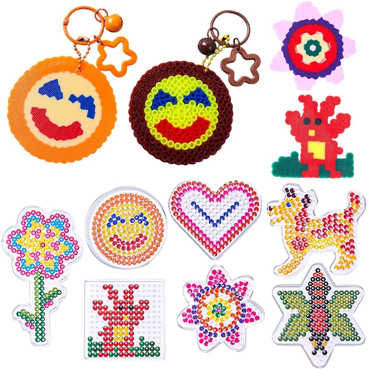 5mm Pegboard Kit For Fuse Melty Beads Template Iron Bead Peg Board DIY Craft Gifts Making Jewelry Keychain Decor Supplies