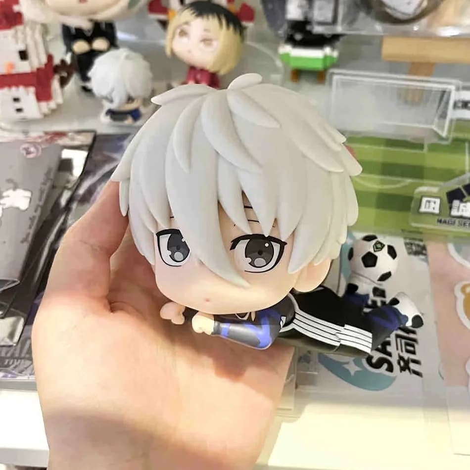 Nuova Figurina Anime Blue Lock Versione Q da 10cm, Modellino da Collezione di Sagi Yoichi e Nagi Seishiro, Regalo di Compleanno