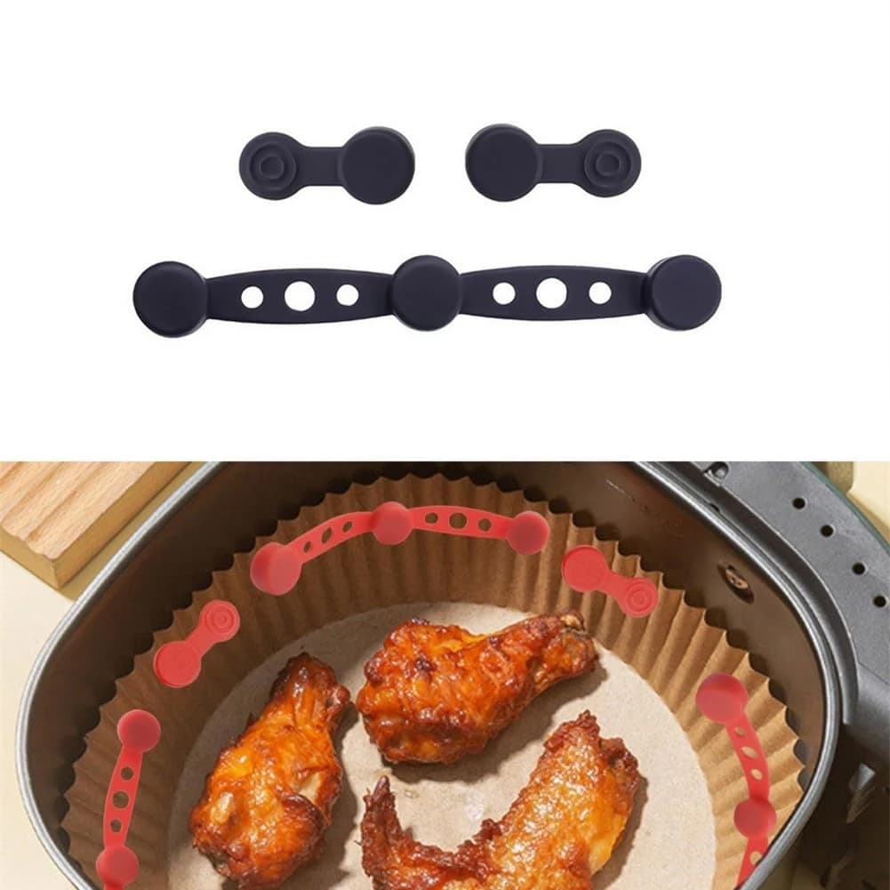 Silicone Magnetic Frying Buckle for Air Fryer, Food Oven Card Fitting Tool, Home Kitchen Tools, BBQ and Picnic Accessories