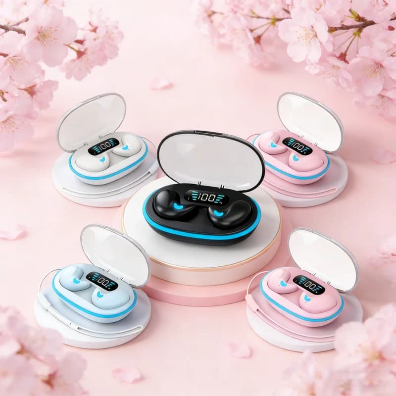 New Bluetooth X55Pro headphones for sleeping, wireless Bluetooth earphones, waterproof Hi-Fi stereo earphones with microphone for all smartphones