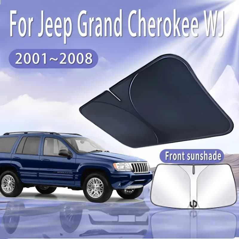 Per Jeep Grand Cherokee WJ 2001 ~ 2008 Auto Visiera parasole Parabrezza anteriore Parasole Isolamento termico Raffreddamento estivo Accessori auto