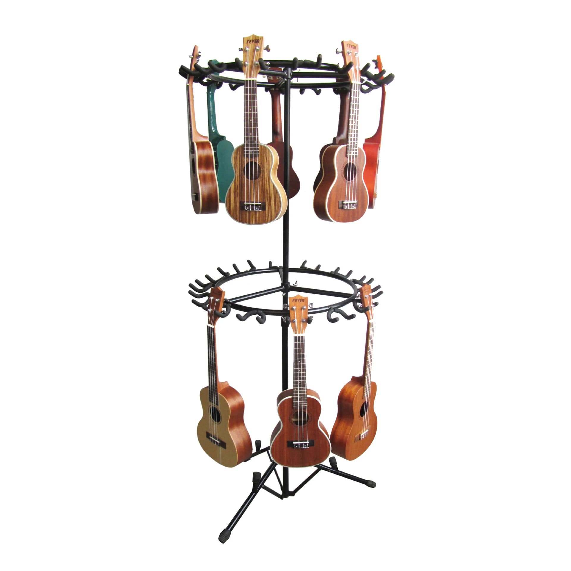 Supporto per staffa per esposizione per ukulele all'ingrosso Supporto per chitarra per violino Supporto per musica in metallo a doppio strato