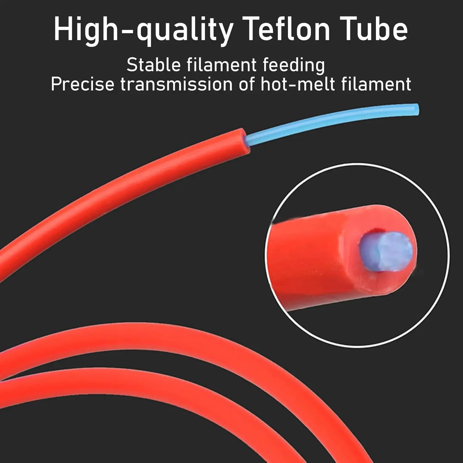 Tubo PTFE per Stampante 3D 2.0mm 4mm per Bamboo Lab P1s/P1P/X1c/X1/X1E, Connettore Tubo PTFE 3D, Connettore Tubo PTFE 4mm