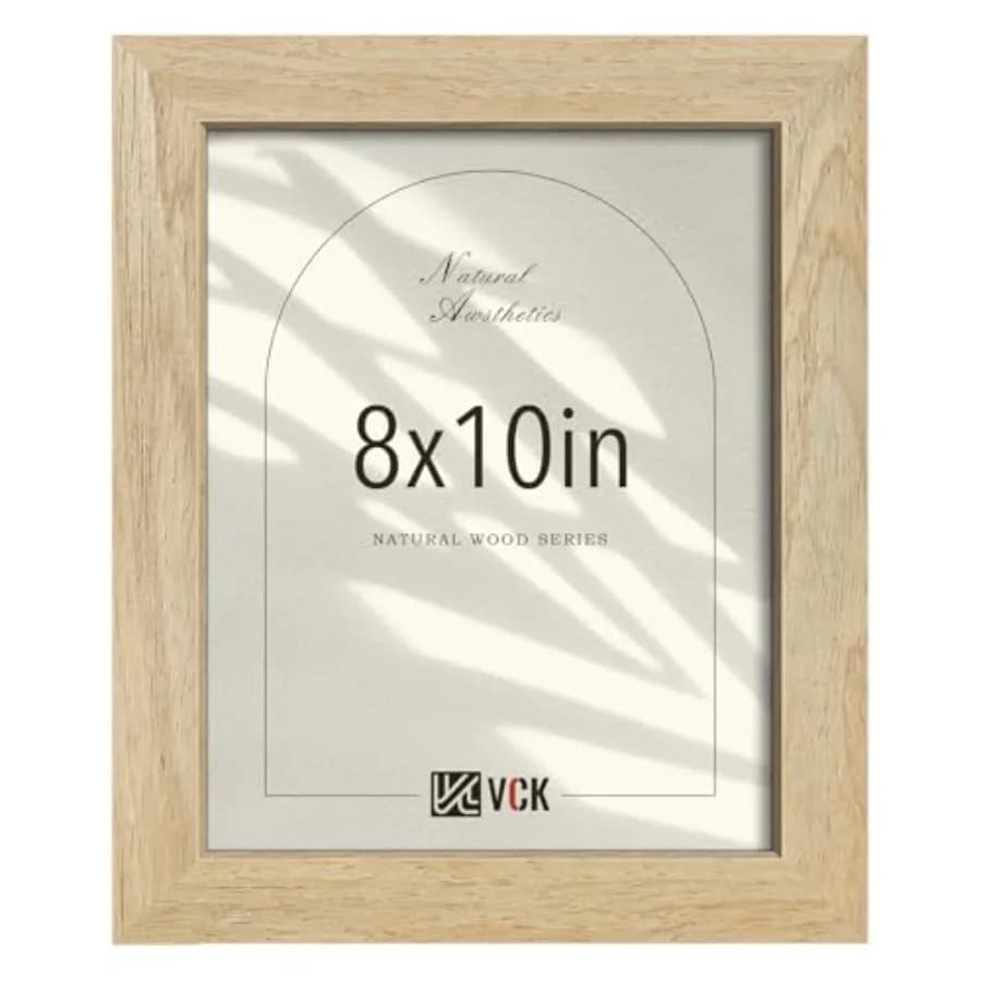 Picture Frame, Wood Beige Photo Frame, Exclusive Wood Grain, for Home, Office, Gallery, Woodgrain Series, Tabletop and Wall Han