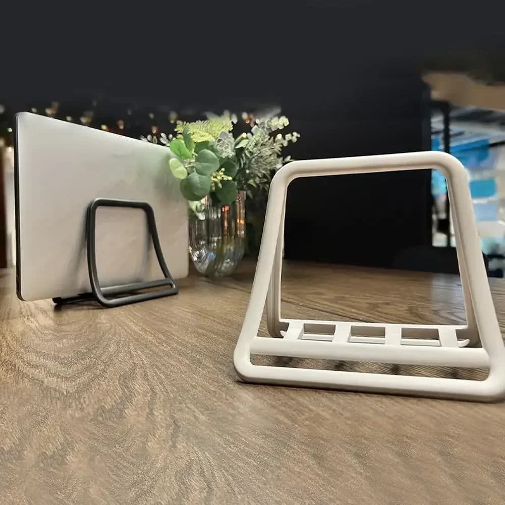 Supporto Verticale Universale Pieghevole per Laptop e Tablet, Compatibile con Macbook Air Pro, iPad, Dell e Altri Notebook