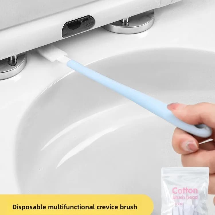 Set di Spazzole per WC Usa e Getta, Piccoli Strumenti di Pulizia per Bagno, Spazzola Universale in Plastica per la Pulizia del WC