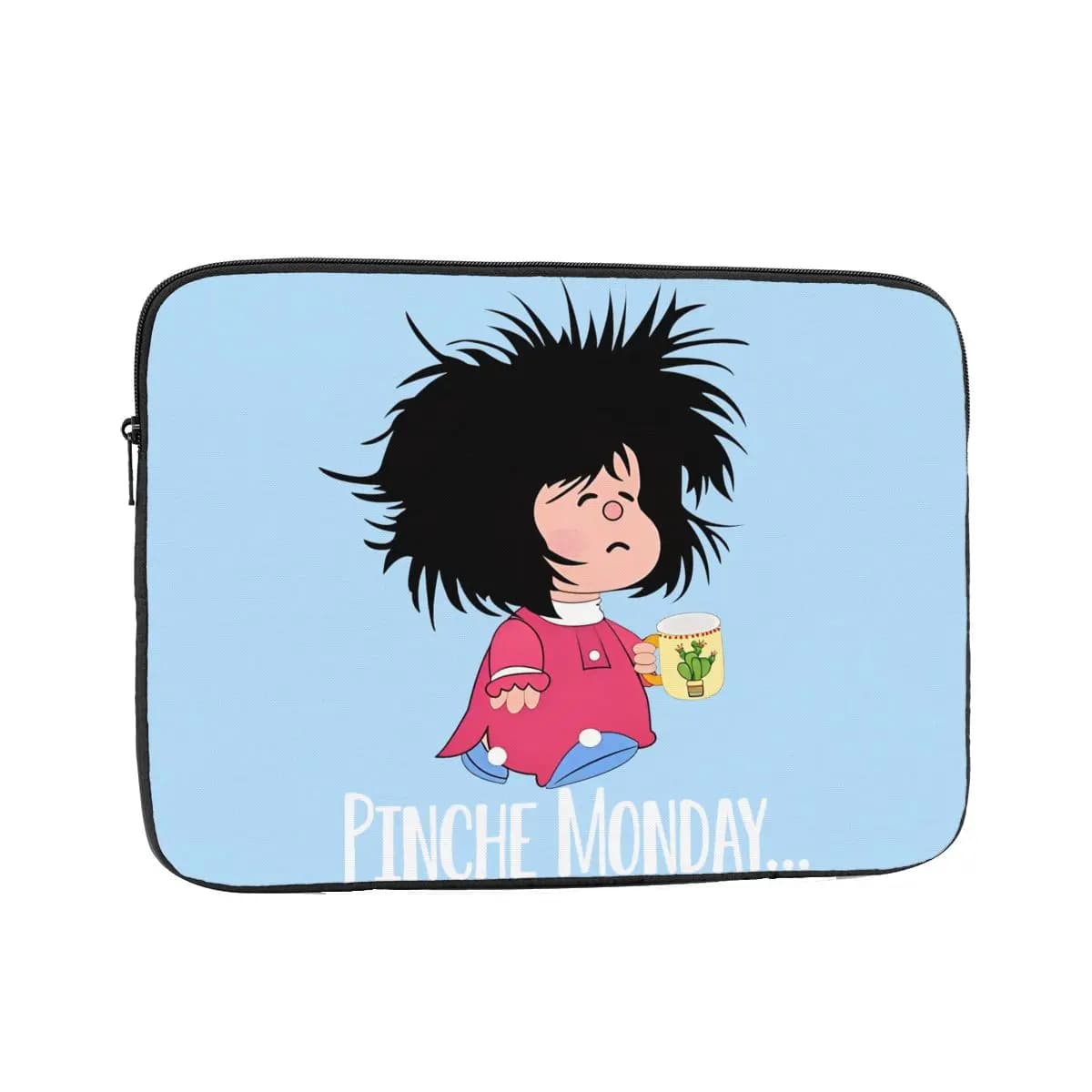 Custodia antiurto 10 12 13 15 17 pollici Uomo Donna Pinche Monday Divertente Mafalda Laptop Liner Sleeve Custodia per notebook