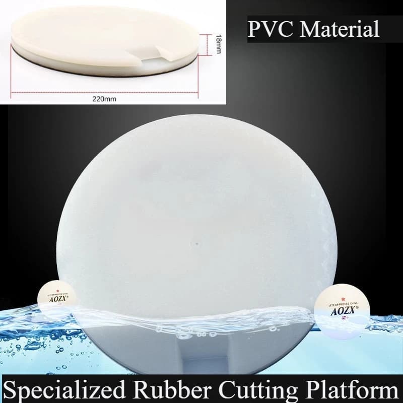 Utensile da taglio per gomma da ping pong Stampaggio integrato della superficie della tavola Gomma speciale Bordo di taglio Piattaforma rotante Materiale PVC