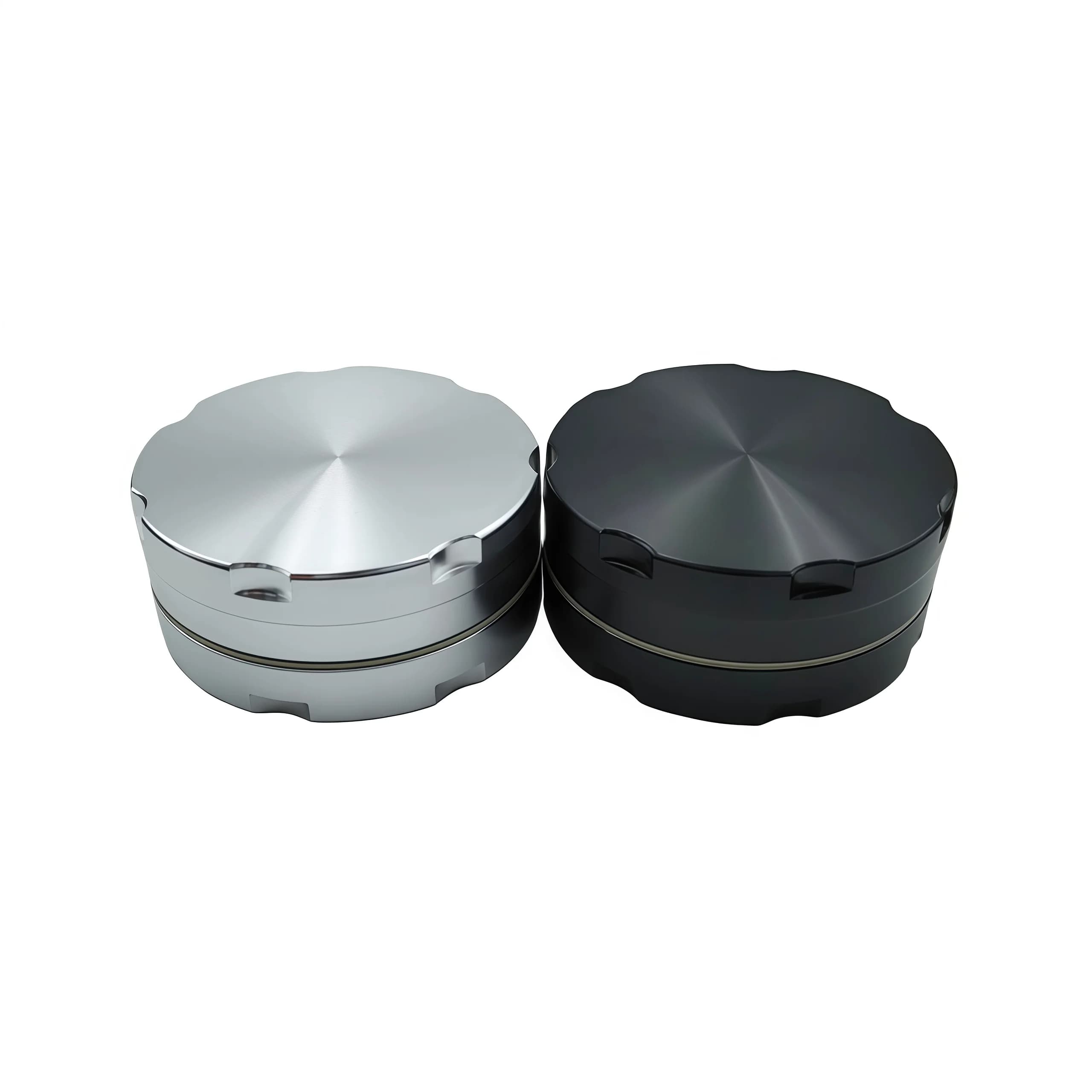 Smerigliatrice per tabacco a 2 strati da 40 mm con design antiscivolo, chiusura magnetica per digrignare i denti pressofusi, smerigliatrice per erbe aromatiche, accessorio per fumatori