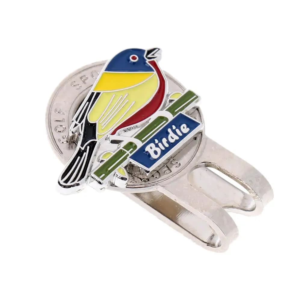Clip Magnetico per Cappello con Segnapunti da Golf a Forma di Uccello, Accessorio in Lega per Cappelli da Golf e Sport