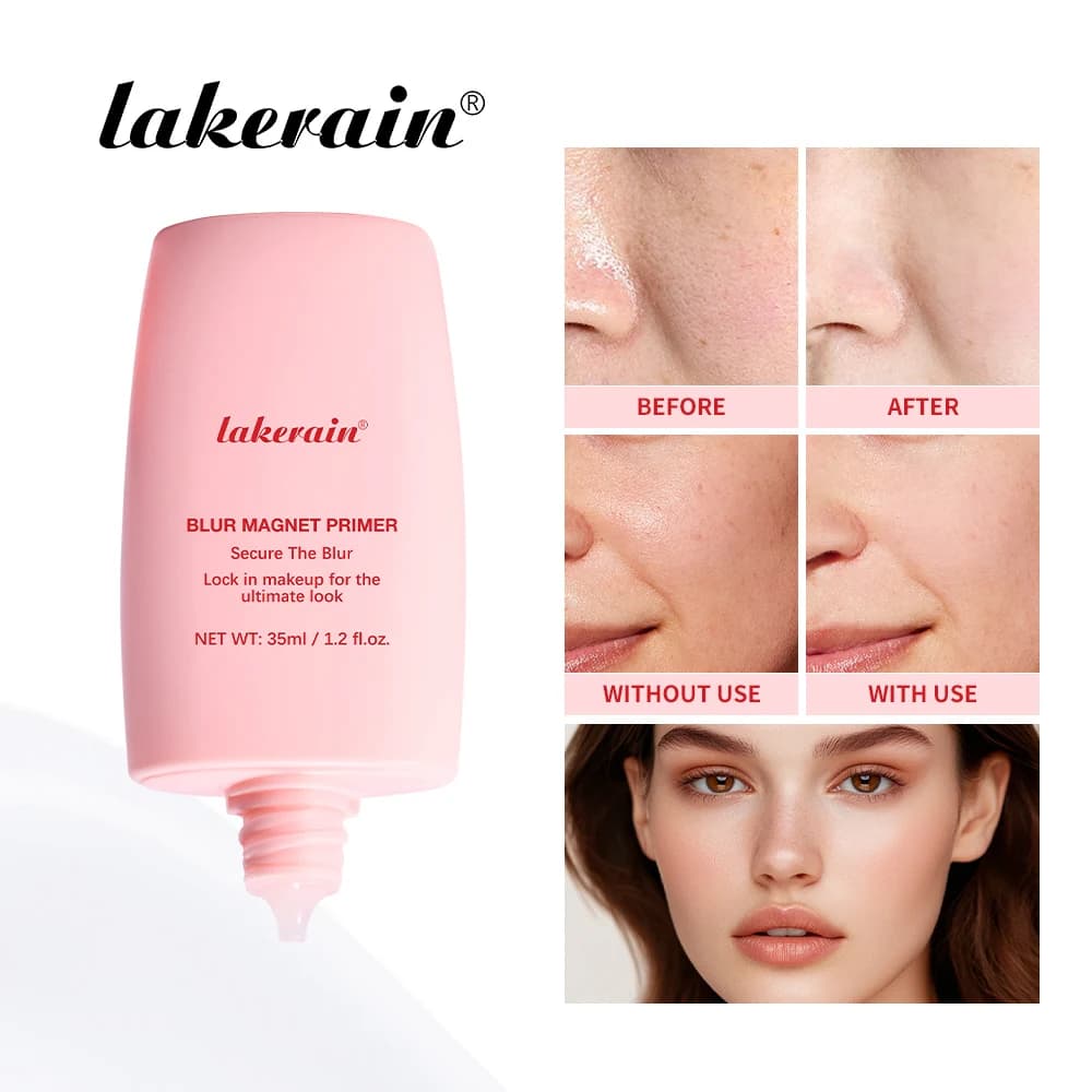 Base Primer Blur Magnet, Trucco Base Coprente per Pori, Idratante, Uniforma il Tono della Pelle, Finitura Opaca, Cosmetico Base Primer