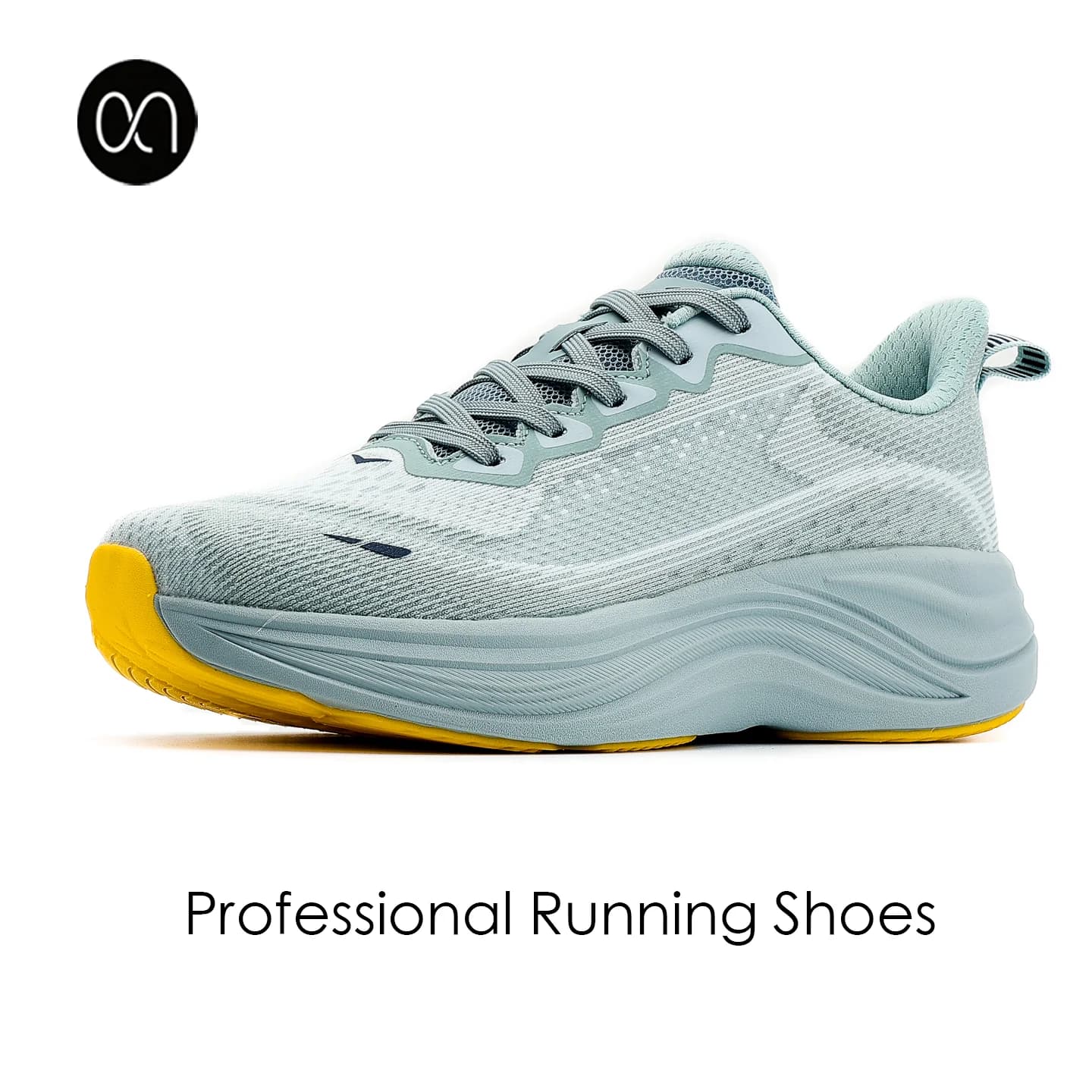 ArfaStep Scarpe da corsa in rete grigie per uomo e donna, suola con ammortizzazione spessa, sneakers sportive traspiranti per jogging, allenamento in palestra