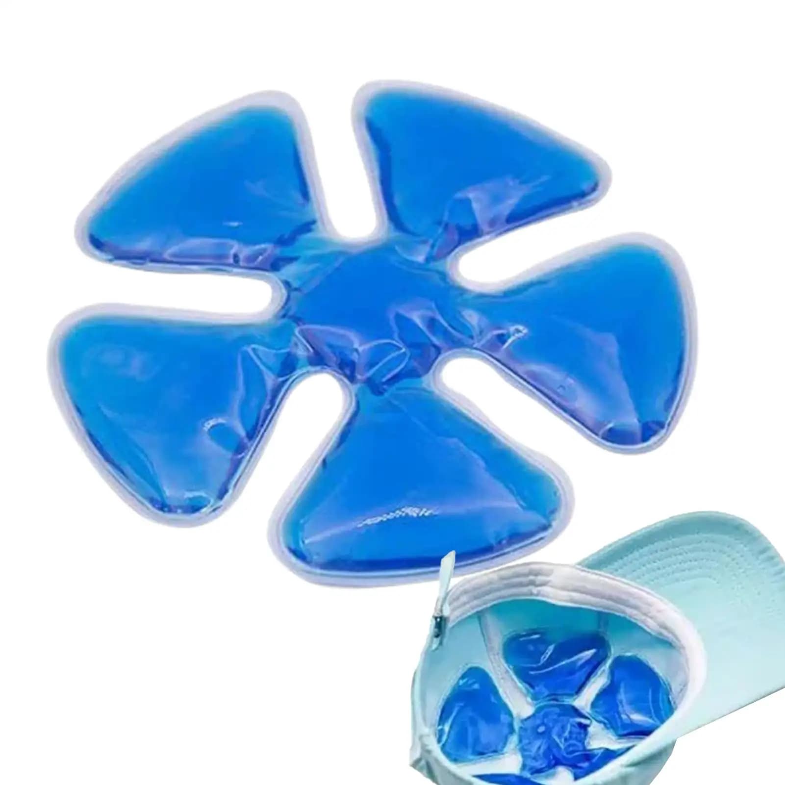 Cappello rinfrescante Casco impacco di ghiaccio Inserto rinfrescante Caschi riutilizzabili Tappetino rinfrescante per sport all'aria aperta Ciclismo Corsa Campeggio Escursionismo