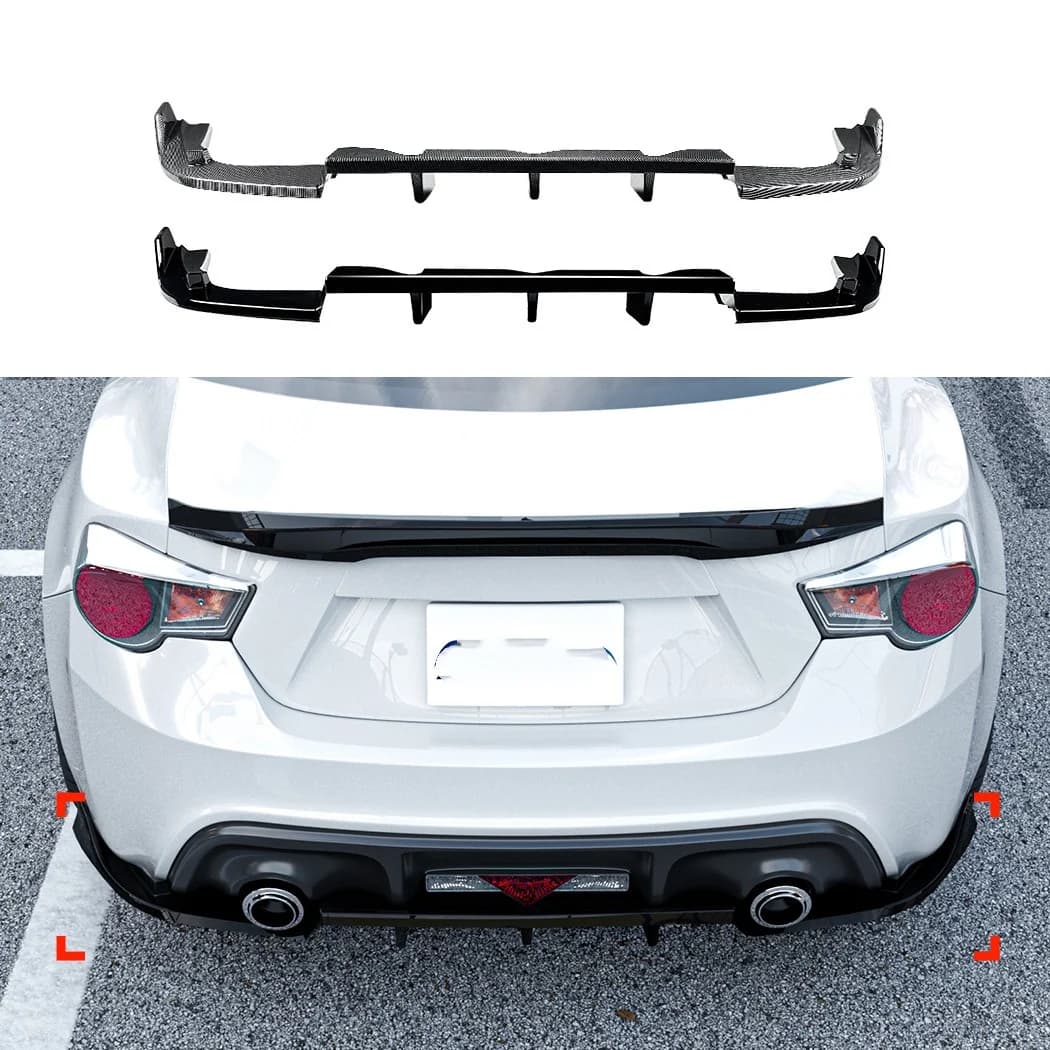 Diffusore Posteriore per Toyota GT86 Subaru BRZ Scion FR-S 2013-2020, Spoiler Protettivo per Paraurti, Decorazione Antiurto Modificata