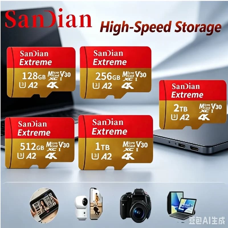 Original 1TB Large Capacity Micro TF SD Card Stable Class10 Memory Card For Phone Camera Use