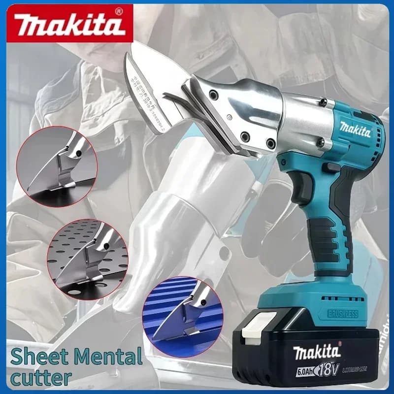 Forbici Makita Utensili da taglio Forbici elettriche senza spazzole per lamiera di ferro a batteria Ricaricabili per lamiera di metallo Cesoia adatta per batteria da 20 V