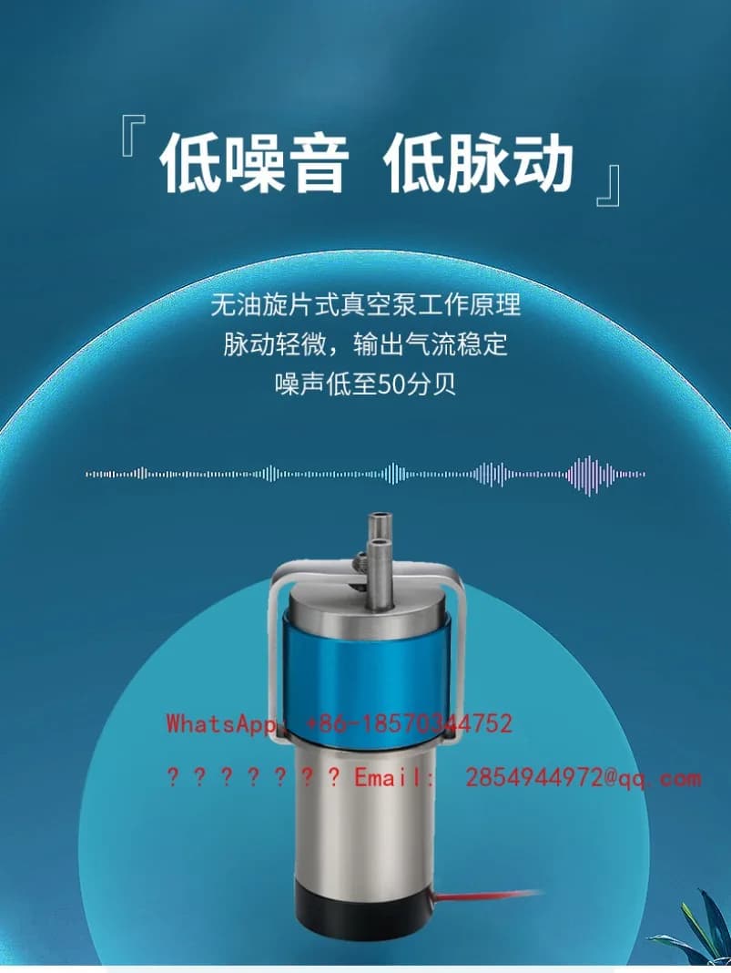 2026 Micro Vacuum Pump A6/05 Rotary Vane Gas Sampling Particle Counter Micro Air Pump for Particle Detection