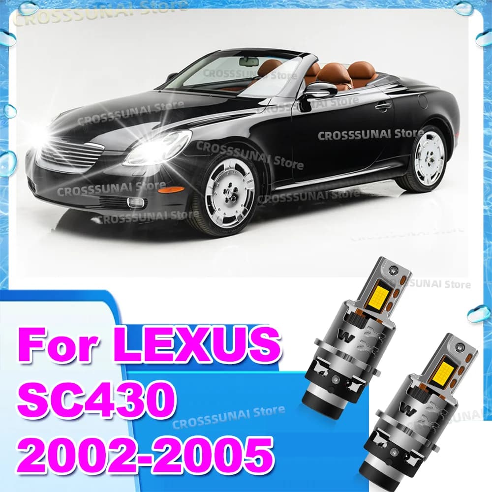Lampadine LED per fari Canbus 50000LM sostituiscono Xenon HID 6000K per LEXUS SC430 2002 2003 2004 2005