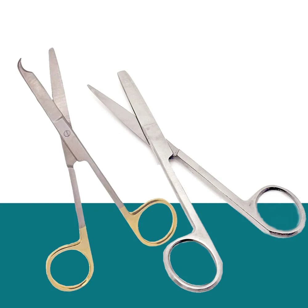Forbici per Rimozione Suture Gold Spencer per Uso Dentale e Chirurgico, Strumento di Precisione di Grado Medico
