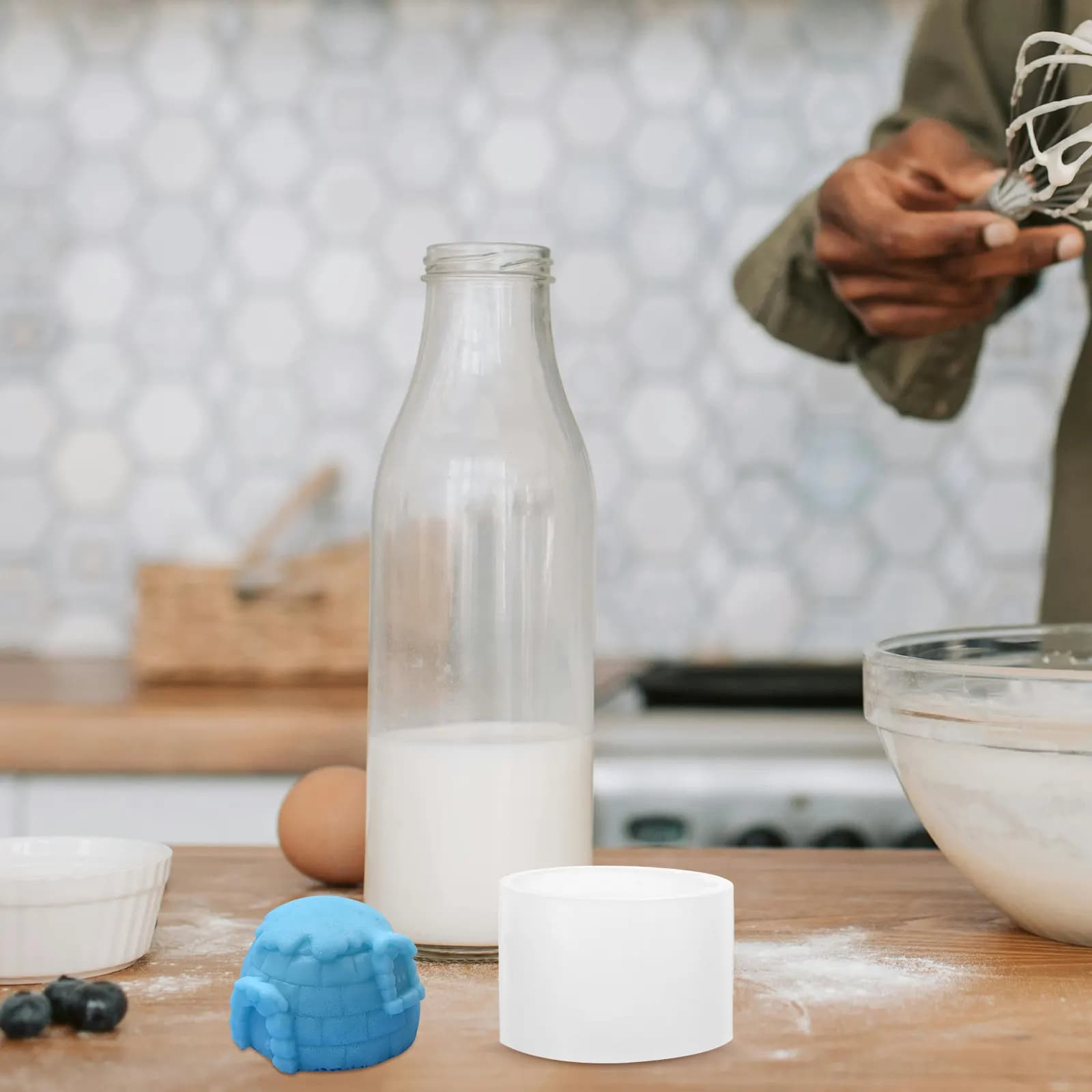Stampo in Silicone a Forma di Igloo per Ghiaccio, Flessibile per Mousse, Fondente, Caramelle, Sapone, Cioccolato, Strumento da Cucina Fai-da-Te Natalizio