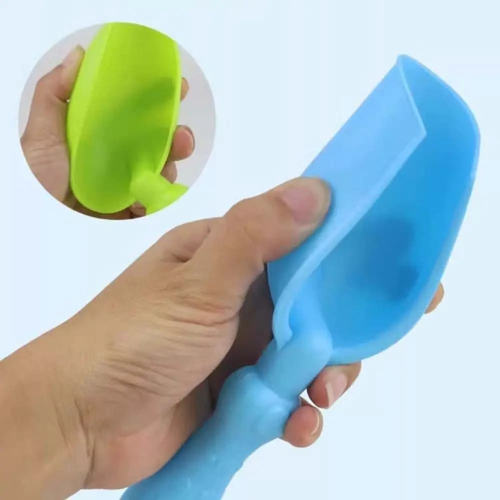 Set da Spiaggia Creativo Multicolore, Paletta per Sabbia in Plastica Morbida Resistente all'Usura, Liscia e Durevole per Bambini