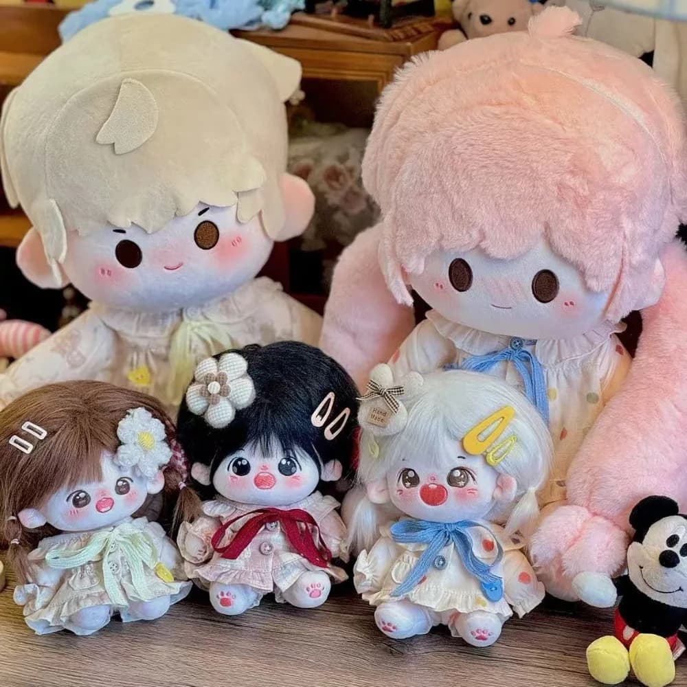 Clothing for 20cm/40cm size cotton dolls, clothes for the cute cupcake series of home wear pajama series dolls' sets