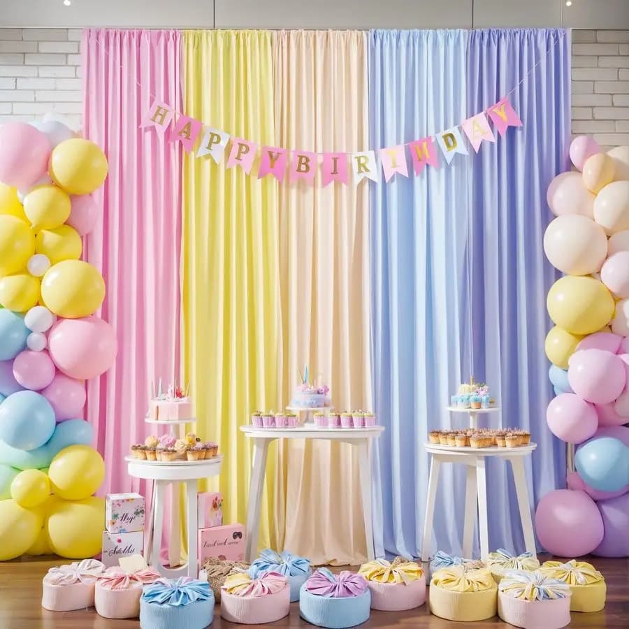Tende di Sfondo a Tema Unicorno per Feste di Compleanno, Baby Shower, Foto e Decorazioni per la Casa 10x10FT
