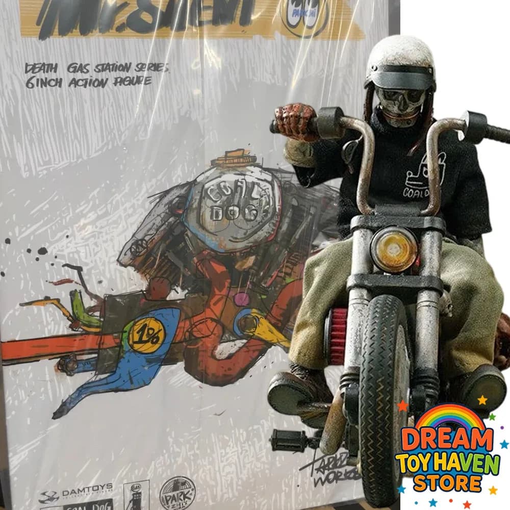 DAMTOYS Modellino d'Azione in Scala 1/12, Soldato Maschio, Cavaliere della Natura, Mr. Silent Fugitive, Stazione di Servizio, 6 Pollici, Statuetta da Collezione