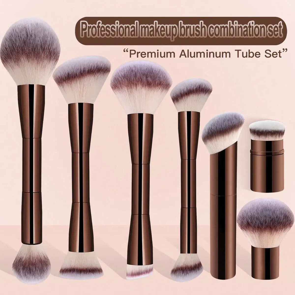 MAANGE double head makeup brush Fad Bronzer brush for makeup cosmetic beauty tools for soft fiber hair